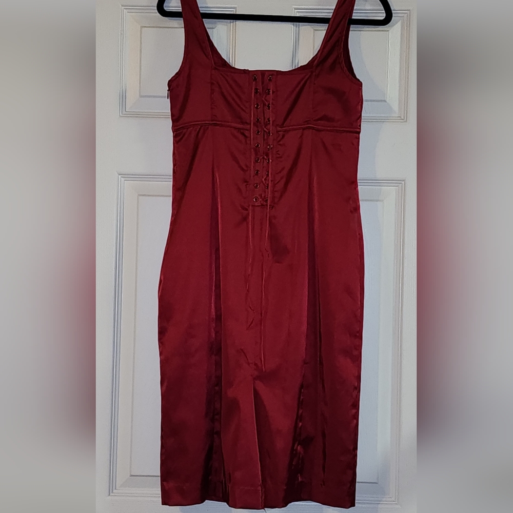 Express satin dress NWOT Red 6